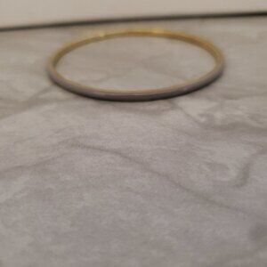 💕 J.Crew Y2K 00s 200's Vintage Grey Super Skinny Enamel Bangle 💕